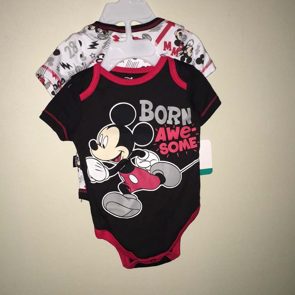 Set of Mickey Mouse onesies